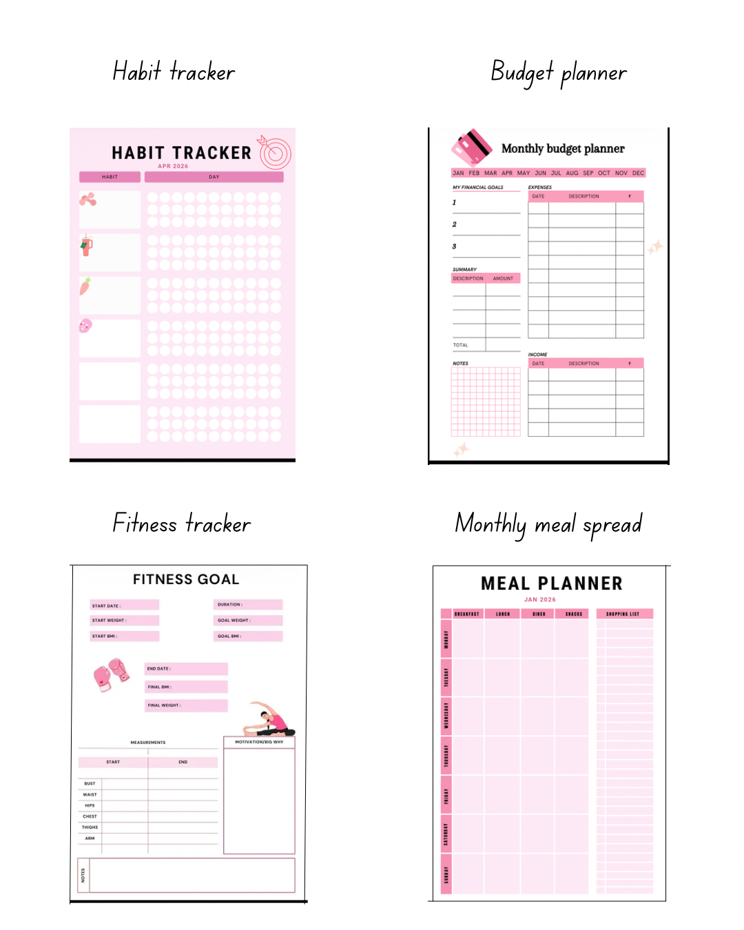 2026 Dated Weekly Planner